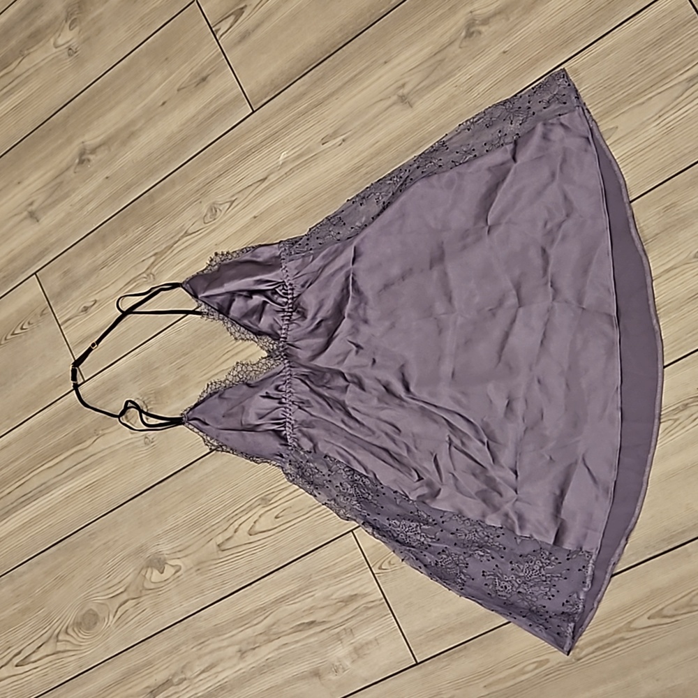 Victoria's Secret Satin and Lace Babydoll size Medium in purple